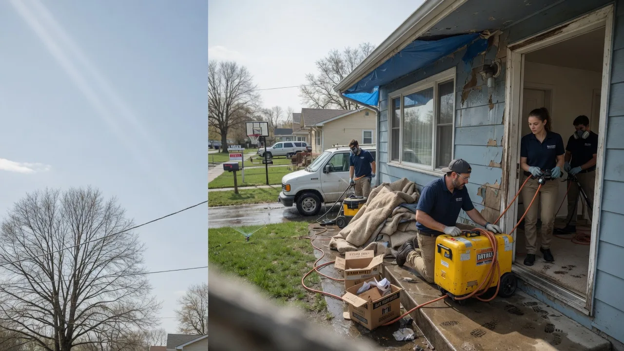 Basement Flood Cleanup in Achille, OK near me